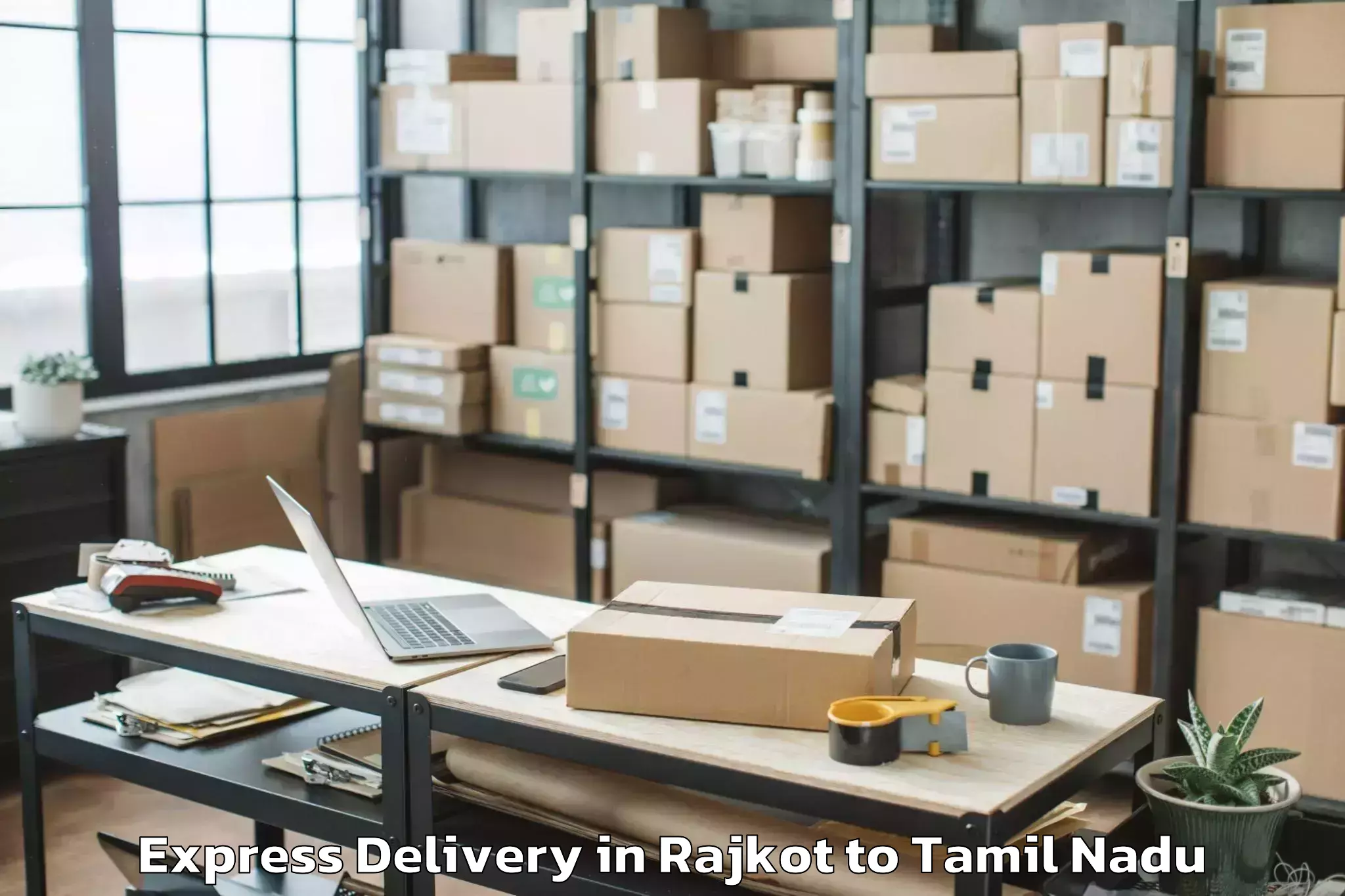 Discover Rajkot to Udumalpet Express Delivery